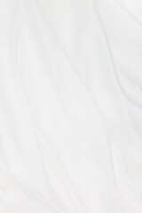 White cloth background abstract with soft waves,Closeup elegant crumpled of white silk fabric cloth...