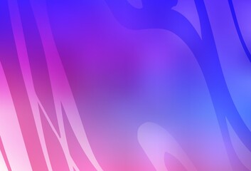 Light Pink, Blue vector abstract blurred background.