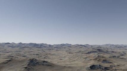 Fototapeta na wymiar realistic surface of an alien planet, a computer-generated surface