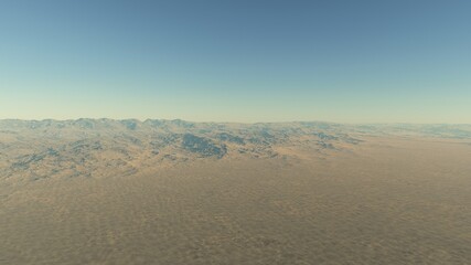 realistic surface of an alien planet, a computer-generated surface