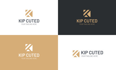 k letter luxury logo design minimalist modern logo design