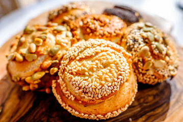 typical german small bread - roll