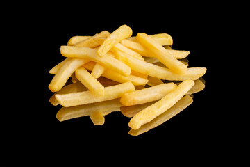 french fries, served with ketchup
