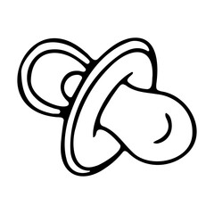 Vector illustration of baby pacifier pacifier