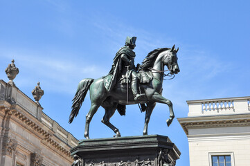 Fototapeta na wymiar Statue, Frederick the Great, Berlin