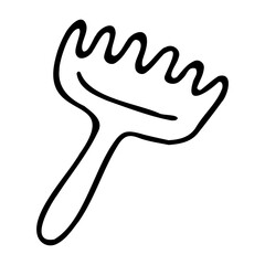 Simple vector illustration of a children's toy doodle icon.