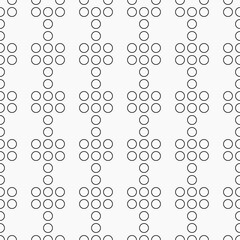 Black empty rings and white background. Vector.