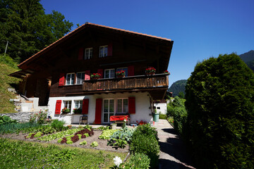 Travel and architecture. Traditional old house in Europe.