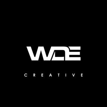 WDE Letter Initial Logo Design Template Vector Illustration