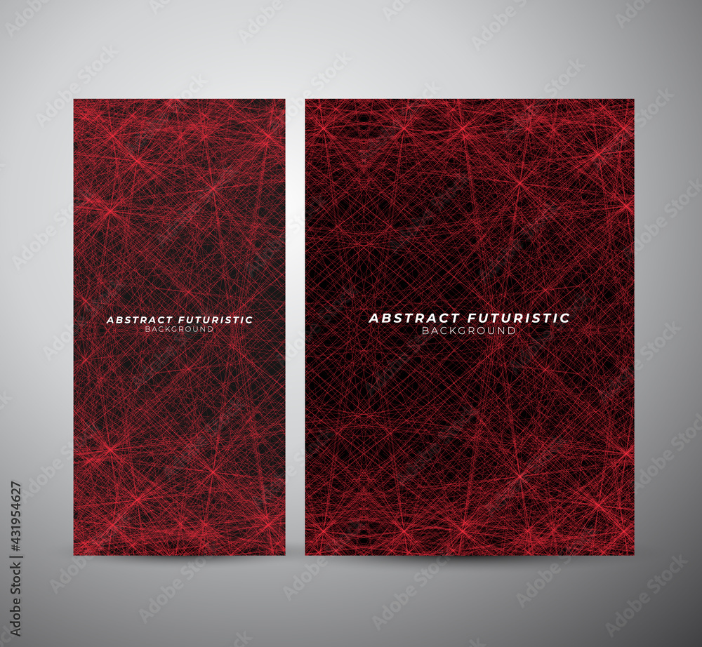 Wall mural technology particle design background. abstract technology background hi-tech communication concept 