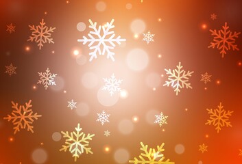 Light Red vector pattern in Christmas style.
