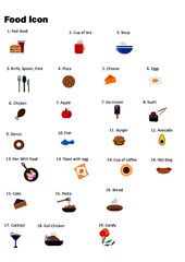 Fototapeta premium set of icons for coffee