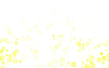 Light Green, Yellow vector texture with disks.