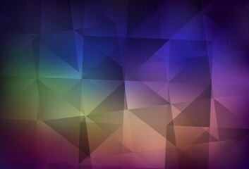 Light Multicolor vector low poly layout.