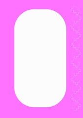 Vertical illustration format A4 - the design of the screen of the phone or tablet for inscriptions and photos