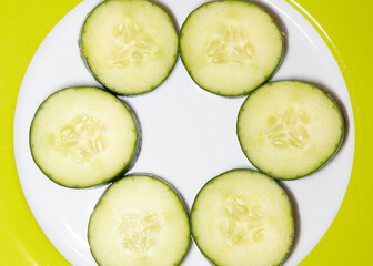 slices of cucumber