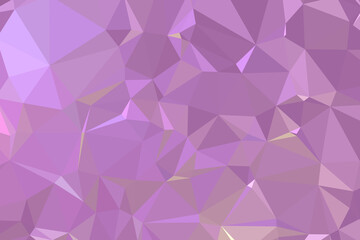 Abstract textured Purple polygonal background. low poly geometric consisting of triangles of different sizes and colors. use in design cover, presentation, business card or website.