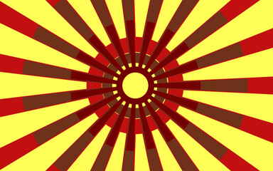 vector abstract sunshine with red yellow design background illustration