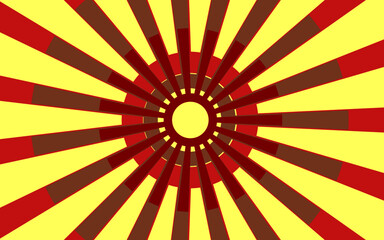 vector abstract sunshine with red yellow design background illustration