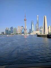 Obraz premium China Shanghai Downtown City Business Center Skyline 