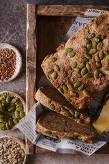 whole grain bread with seeds