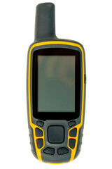 High Technology GPS for Global Positioning Outdoor Electronic Device in White Isolated Background © kosmos111