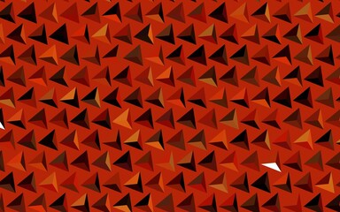 Dark Orange vector background with polygonal style.