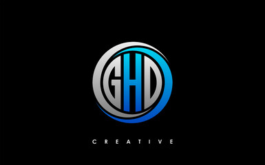 GHD Letter Initial Logo Design Template Vector Illustration