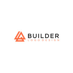 builder logo icon design vector