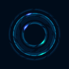 Abstract energy circles.