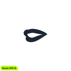 lip icon symbol vector illustration 