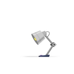 Office desk lamp, flat cartoon style.