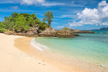 Fototapeta premium A cozy lagoon on Kouki beach on Okinawa island in Japan