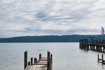 Bootssteg auf dem Ammersee