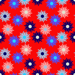 Fototapeta na wymiar Floral template seamless pattern.