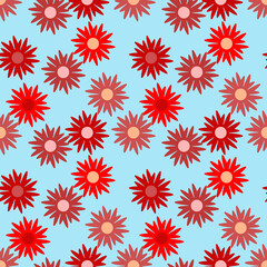 Floral template seamless pattern.