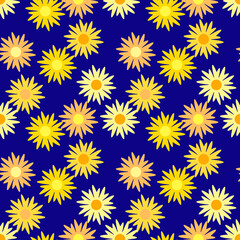 Floral template seamless pattern.