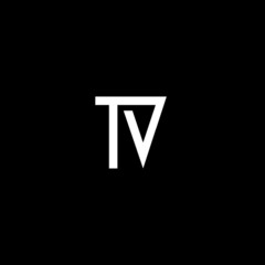 T V letter modern logo template. Abstract business TV letter logo or icon design. 