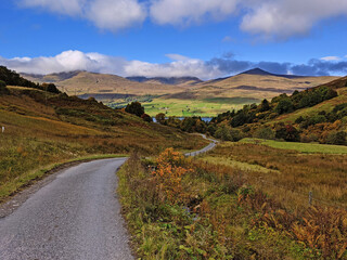 Obraz premium Looking towards Loch Tay from Ardtalnaig in the Scottish Highlands