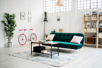 Modern interior of living room