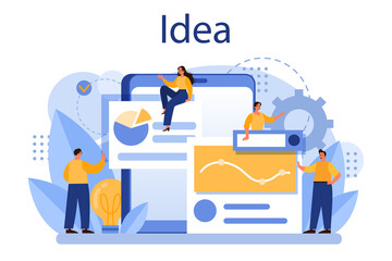 Idea concept. Creative innovation or business solution generation.