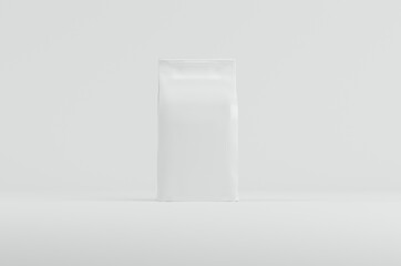 White Bag Package Mockup 3D Rendering
