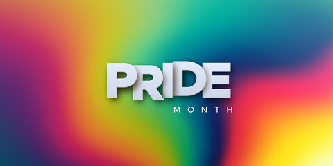 LGBTQ Pride Month. Vector illustration.