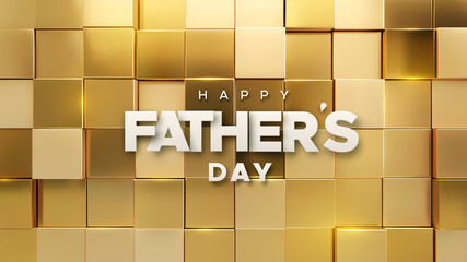 Fototapeta Happy Fathers Day. Vector holiday illustration obraz