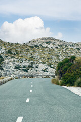 Winding Road of Palma de Mallorca, Spain