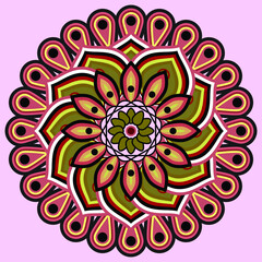 Design Mandala Ornamen With Hight Resolution