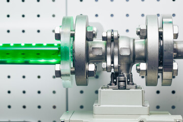 industrial electric water valve, close-up view