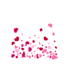 Heart Background. 8 March Banner with Flat Heart. Empty Vintage Confetti Template. St Valentine Day Card with Classical Hearts. Red Pink  Exploding Like Sign. Vector Template for Mother's Day Card.