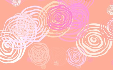 Light Pink, Yellow vector elegant wallpaper with roses.