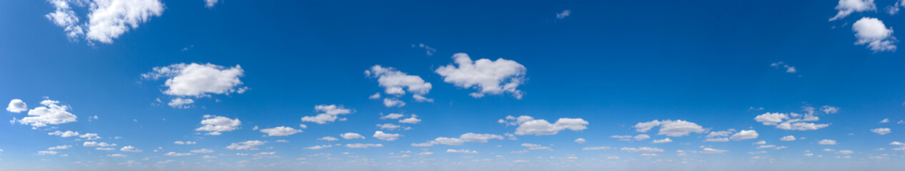 Obraz na płótnie Canvas Blue Sky background with tiny Clouds. Panorama background